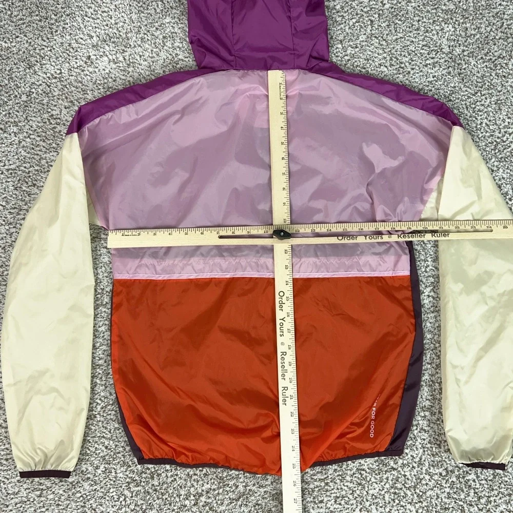Cotopaxi Jacket Womens Small Multicolor Hooded 1/2 Zip Windbreaker Hiking Light - Picture 6 of 8